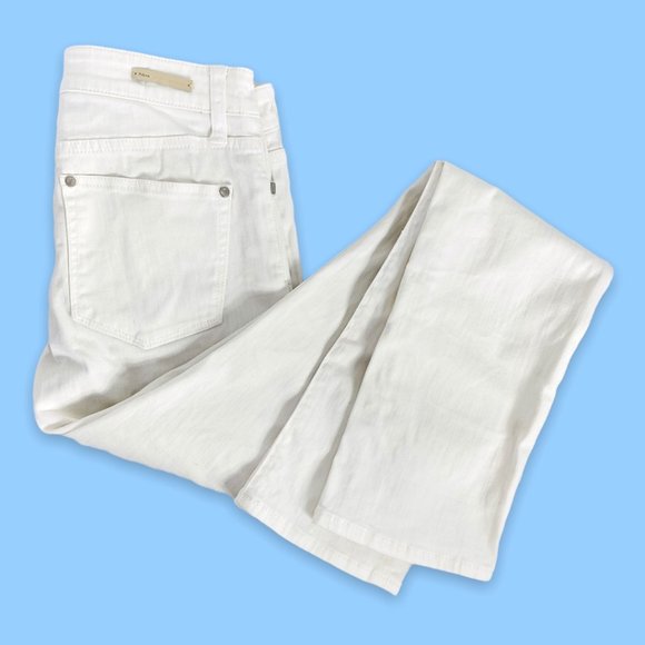 Pilcro and the Letterpress Parallel White Jeans - Picture 4 of 11